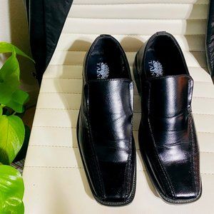 TAINO Men's Dress Shoes Loafer. Shoes Wide Leather Lined Slip on Shoes Luois 9.5